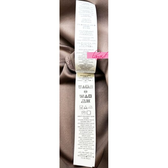 Alo Airlift High-Waist Sleek Leggings Mushroom Tan Hi-Rise Waisted Tights Skinny - Picture 11 of 12